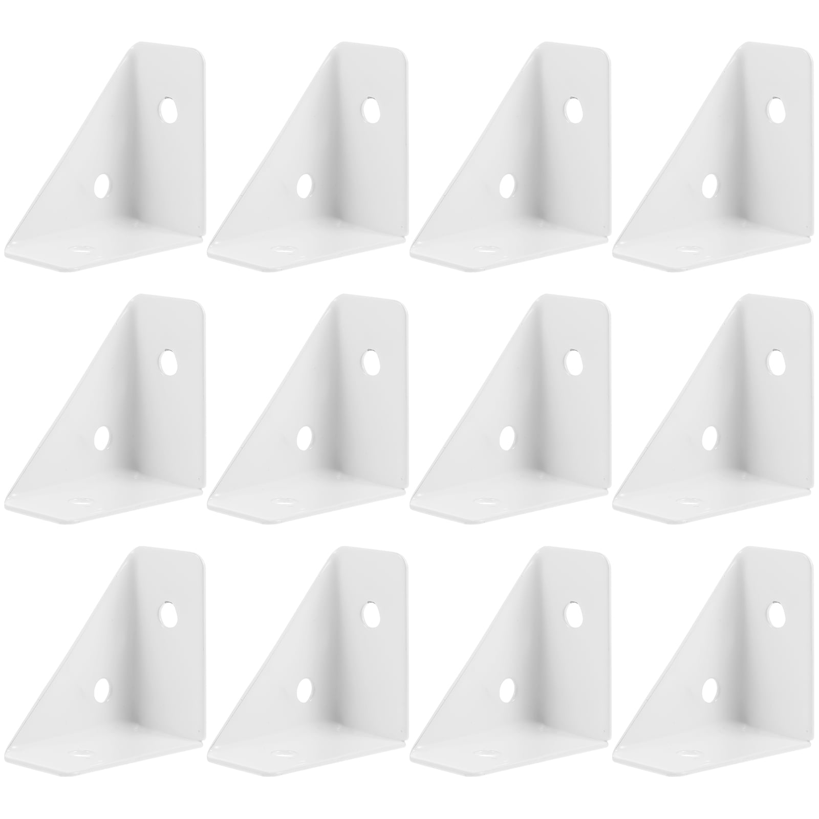 Juvielich 20-Pack Flat L-Shape Corner Brackets – 2x2 Inch Stainless Steel Right Angle Braces