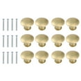 thumbnail image 1 of 12 Pcs Antique Brass Drawer Handles Zinc Alloy Kitchen Cabinet Knobs, 1 of 6