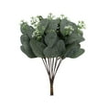 thumbnail image 1 of 12 Pcs Artificial Eucalyptus Stems, Faux Silver Dollar Eucalyptus Leaves Bulk, Real Touch Fake Leaf Branches for DIY Bouquets, Floral Arrangements, Wedding Decor, Farmhouse Greenery Home Decor, 1 of 7