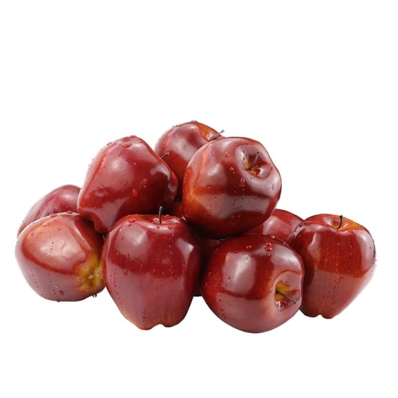 12 Pcs Artificial Red Delicious Apple, Imitation Fruit Ornaments For Kitchen Shooting Props And Shop Window Decor Use