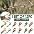 thumbnail image 1 of 12 Pcs Artificial Simulation Birds Feather Mini Bird Decorative Fake Birds for Craft Home Ornaments Garden Wedding Decoration Embellishing, 1 of 9