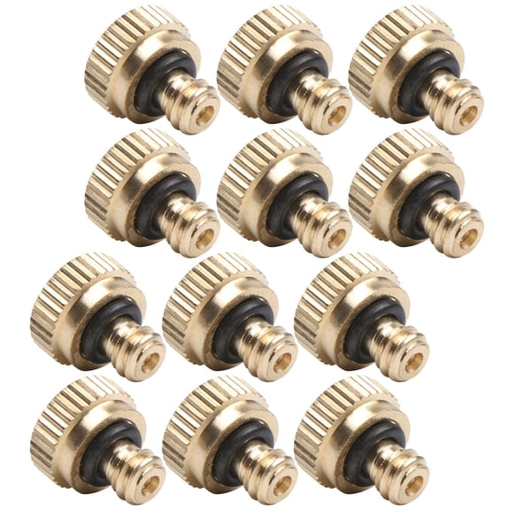 12 Pcs Atomizing Nozzle Water Hose Nozzle Mister Nozzle Replacement Garden Hose Hose Head Brass Misting Nozzle