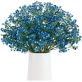thumbnail image 1 of GoXteam 12 Pcs Baby Breath/Gypsophila Artificial Fake Silk Plants Wedding Party Decoration Real Touch Flowers DIY Home Garden (Dark Blue), 1 of 7