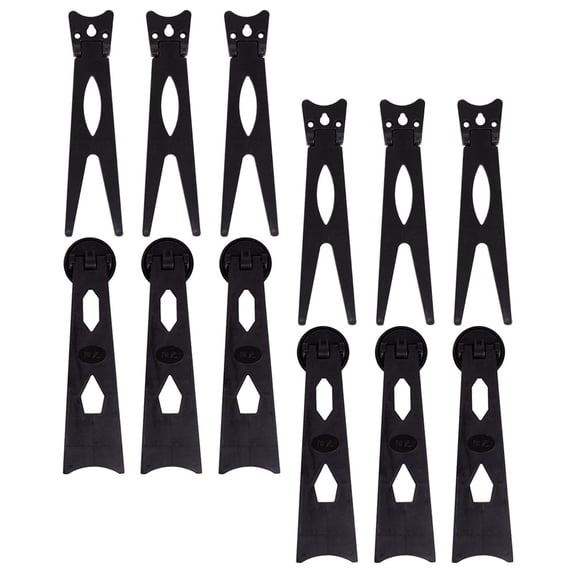 12 Pcs Backs Picture Frame Stand Photo Frame Easel Back 17.00X4.10X3.80CM Black