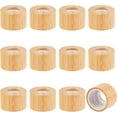 thumbnail image 1 of 12 Pcs Bamboo Lids for Essential Oils Natural Wood Bamboo Lids Peru Column Wood Lids for DIY Eye Dropper Perfume Oil Cosmetic Glass Bottle 0.9x0.6" Peru, 1 of 7