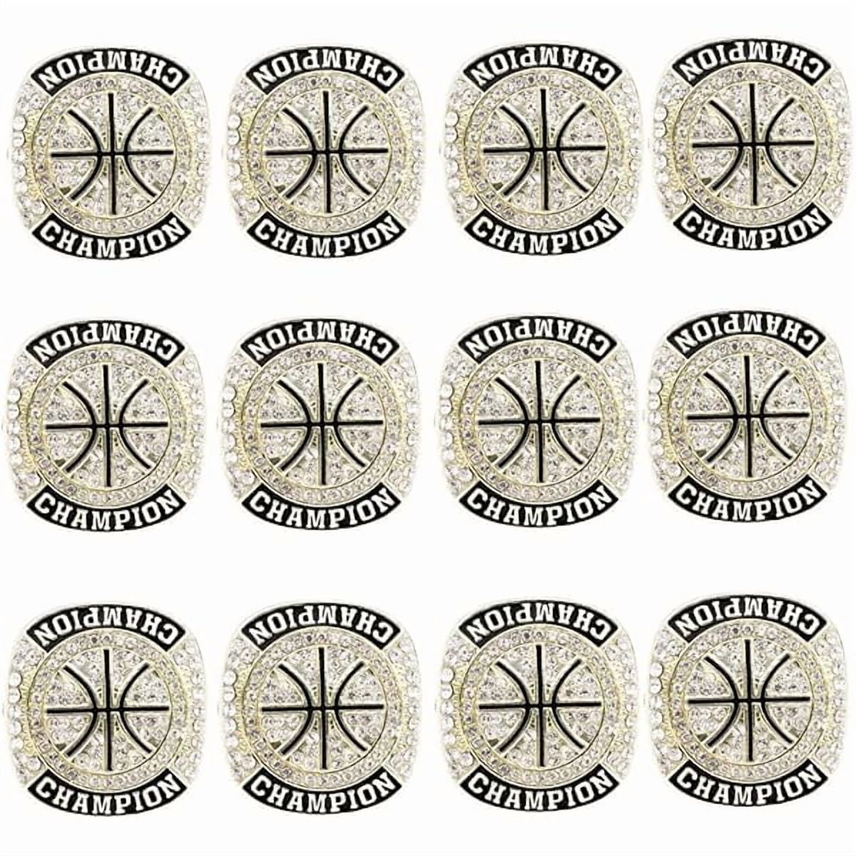 12 Pcs Basketball Championship Ring Trophy Award Gift Tournament ...