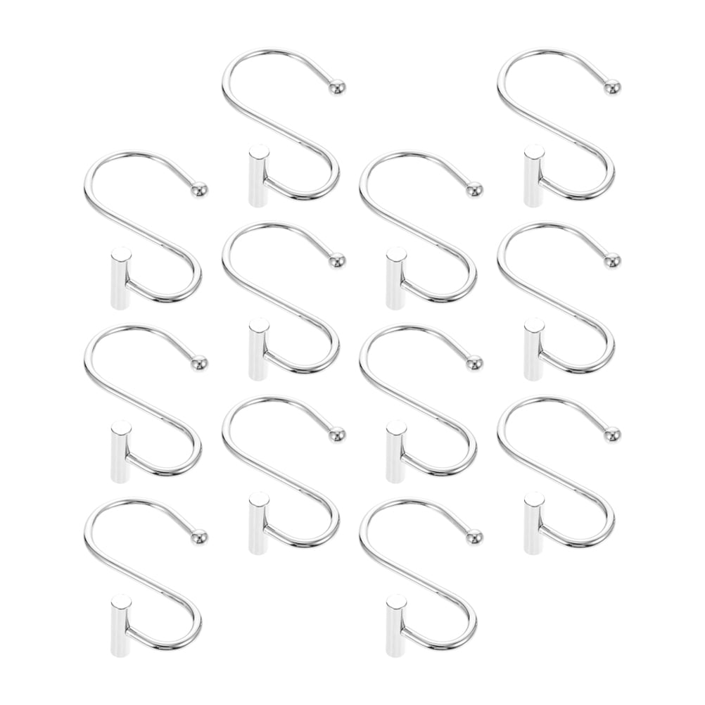 12 Pcs Blue Bathroom Curtain Hook Strong Curtain Hooks 7.3X3.2X2.5CM