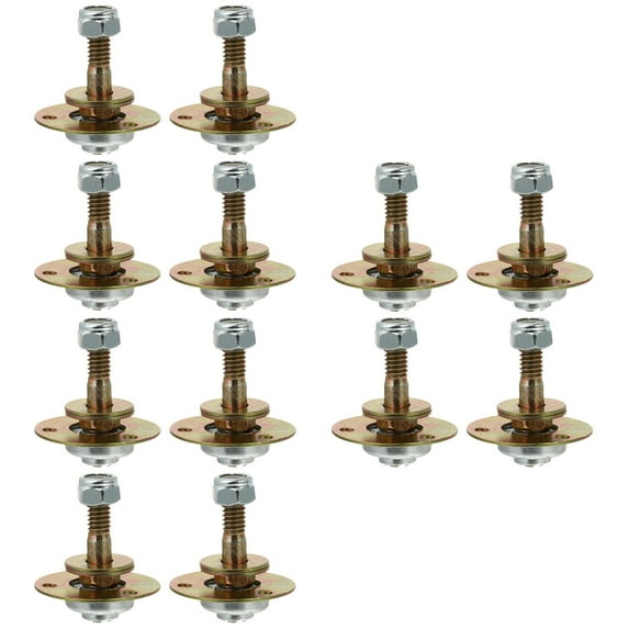12 Pcs Bearings Rocker Slides Glider Bolt Rocking Chair Furniture Connecting Accessories Iron