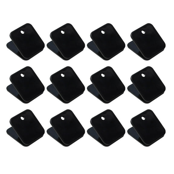 12 Pcs Binder Clips Office Binders File Clip Square Folder Binder Folder Plastic Office Student