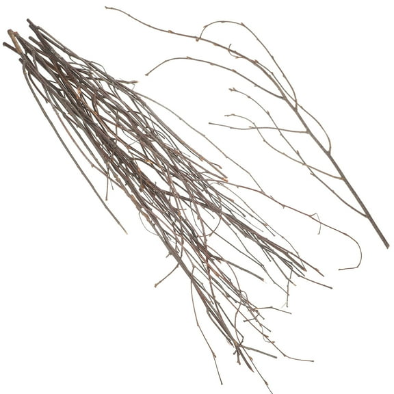 12 Pcs Birch Branch Decorations for Vase Greenery Floral Arrangements Christmas Tree Ornaments Brown Natural Look