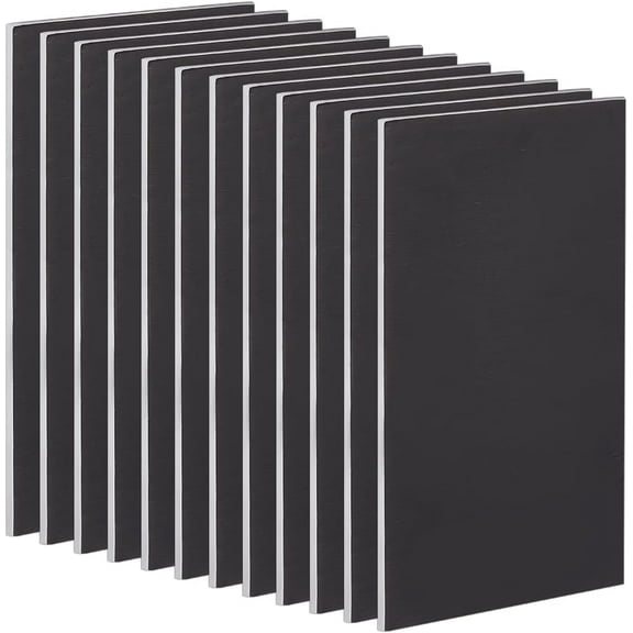 12 Pcs Black Foam Board 3.9x7.9 Inch Foam Core Board for Crafts 1/5 Inch Thick Black Core Mat PVC Foam Board Sheets Mat Boards Poster Boards for Crafts Framing Art Display Presentation