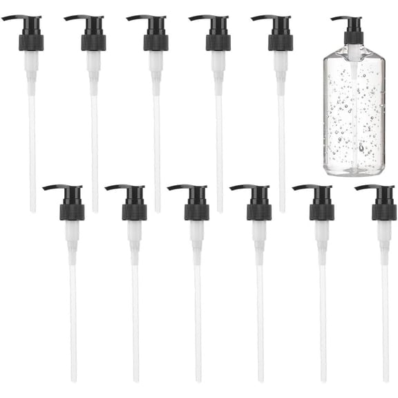 12 Pcs Black Soap Dispenser Pump 24/410 Dispenser Replacement Pumps for Soap Shampoo Lotion Kitchen and Bathroom Bottle Accessories Creative Craft