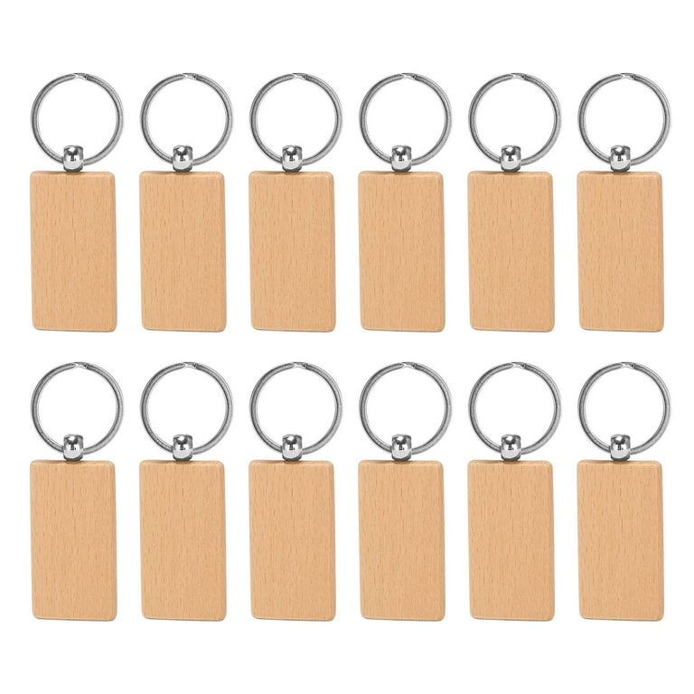 Wooden Keychain Blanks, 10 Pcs Blank Wood Keychains For Personalized DIY  Crafts, Round Wood Keyring Blanks For DIY Key Chains, Christmas Pendants,  Wall Hangings, Bag Decorations, Pet Tags