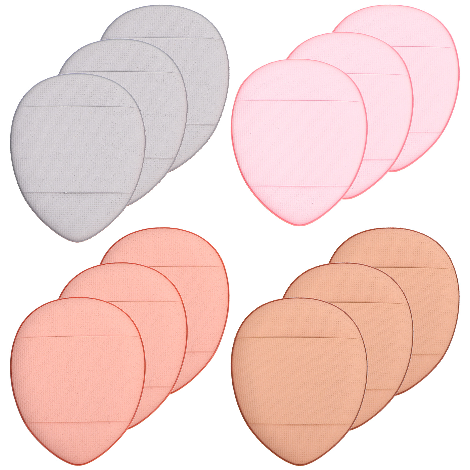 12 Pcs Blending Powder Puff Makeup Triangle Sponge Foundation Mini
