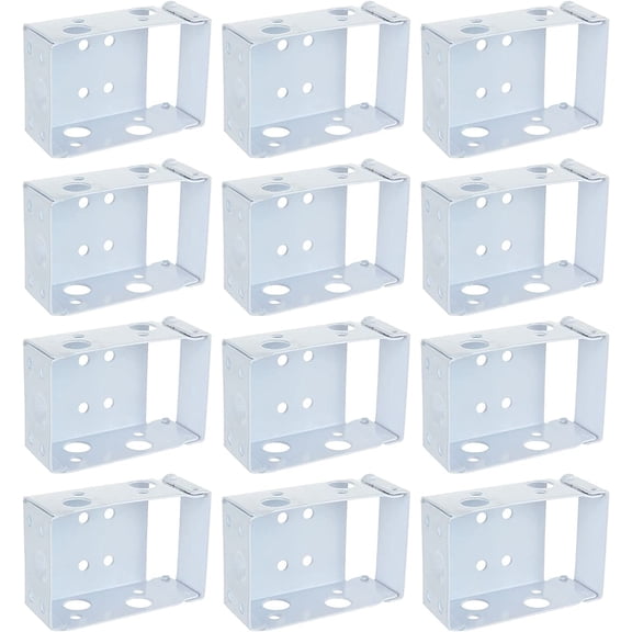 12 Pcs Blind Brackets 2 Inch Low Profile Mounting Bracket for Window Blinds (White)