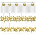 thumbnail image 1 of 12 Pcs Bow Knot Shower Curtain Hooks,Topboutique Metal Bow Hangers,Decorative Curtain Rings,Hanging Hook for Bathroom Room Wardrobe Door,Gold, 1 of 6