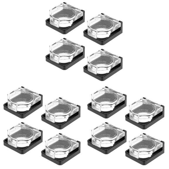 FENGGUIQU Transparent Plastic Button Covers Assorted Colors for Home Use, Protective and Easy to Install