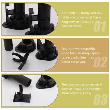 Outanaya 12 Sets Kitchen Plinth Leg Clips Toe Kickboard Clips Anti-Slip Cabinet Foot Buckle For Home Use