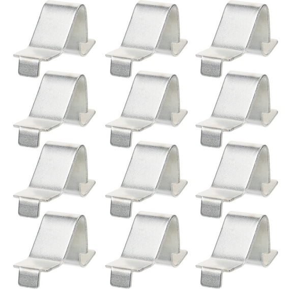 12-Pack Heavy Duty Adjustable Metal Shelf Clips Brackets for Kitchen Cabinets, Bookcases, Storage Shelves and More