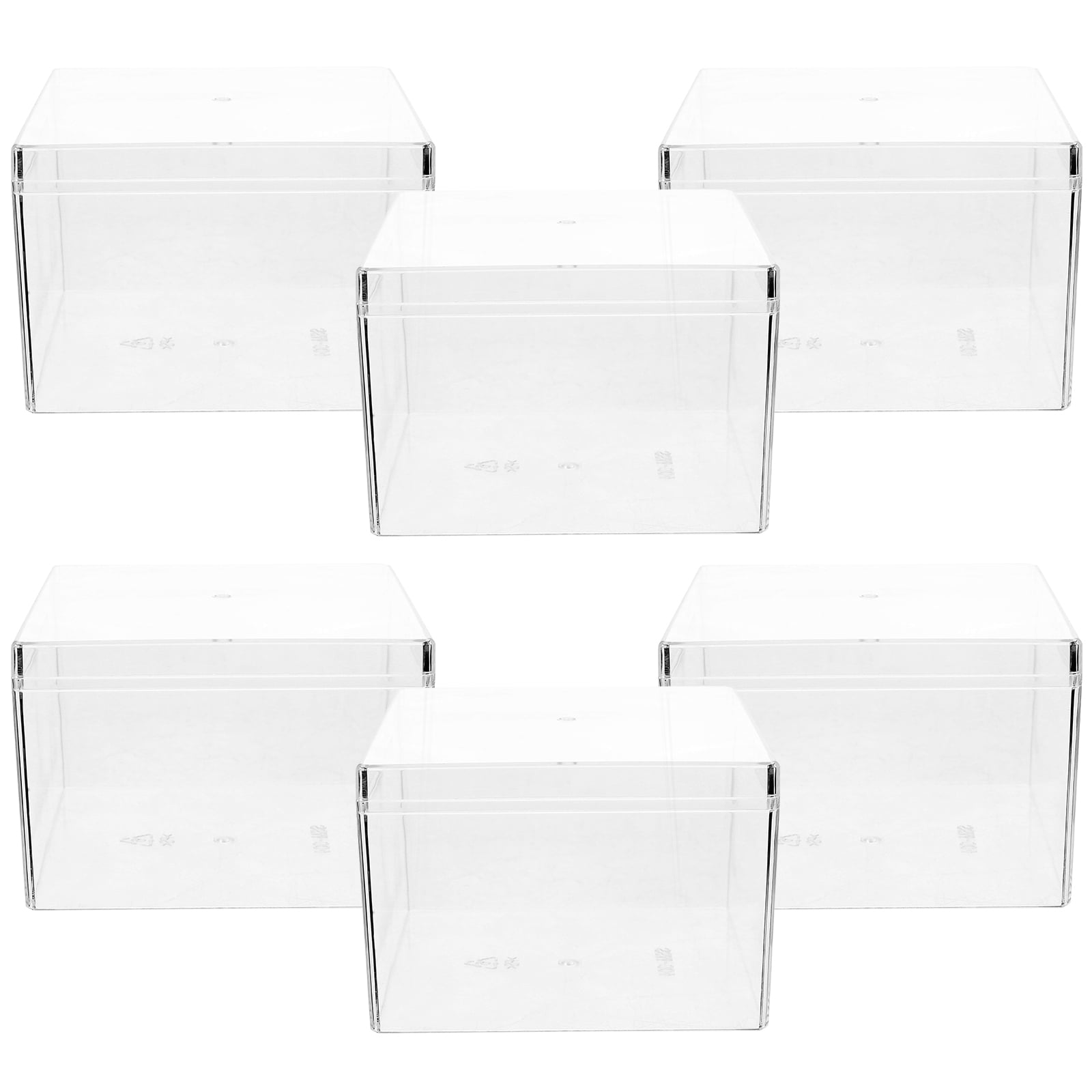 12 Pcs Cake Containers Transparent Biscuit Boxes Bakery Packing Box