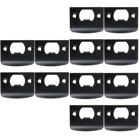 12 Pcs Cam Block Door Plates Safety Blackish Locks for Front Knob Strike Security Deadbolt