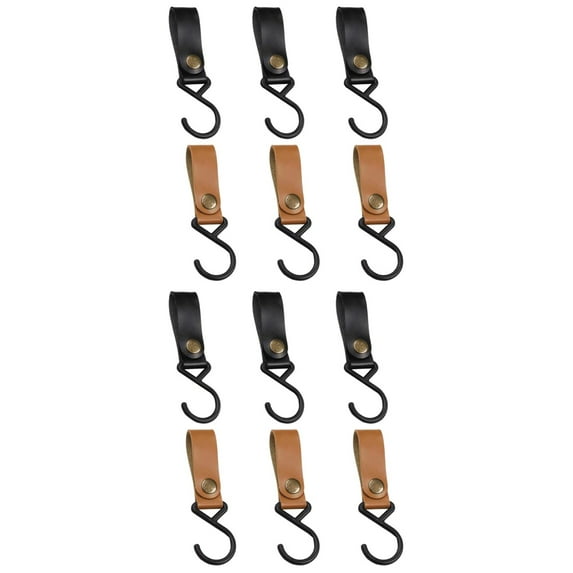 12 Pcs Multi-Use Camping Hooks for Cookware Hanging, Outdoor Gear Hangers, Survival Accessories, and Lightweight