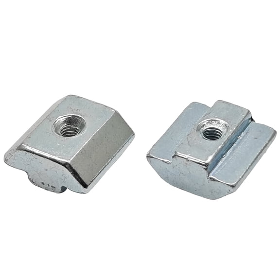 12 Pcs Carbon Steel 4040 Series M4 T-Nuts, Metric Square M4 Slide T-Nuts for 4040 Series 8mm T-Slot Aluminum Extrusions(European standard)