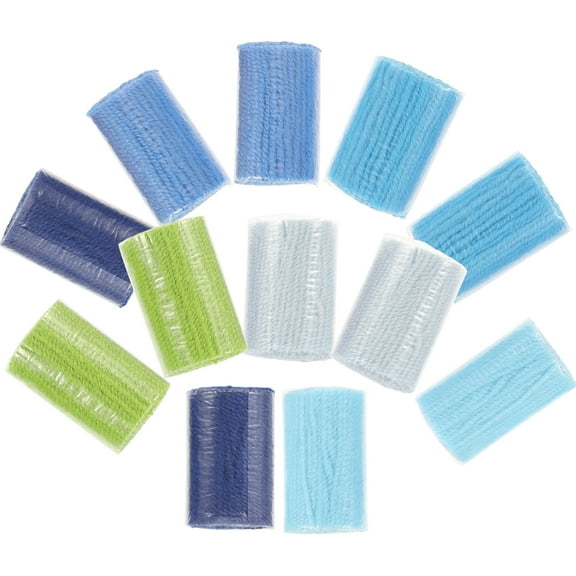 12 Pcs Carpet Embroidery Yarn Rug Making Kit for Tufting Rugs Crochet Hook Replace Home Decor Yarns