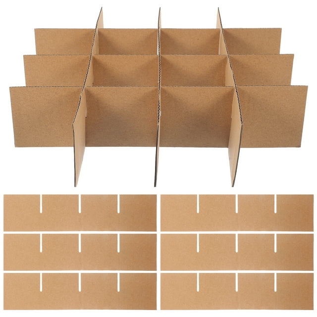 12 Pcs Carton Partitions Shipping Boxes Divider For Cardboard Moving Dishes Glass Packing Kit Tote Paper