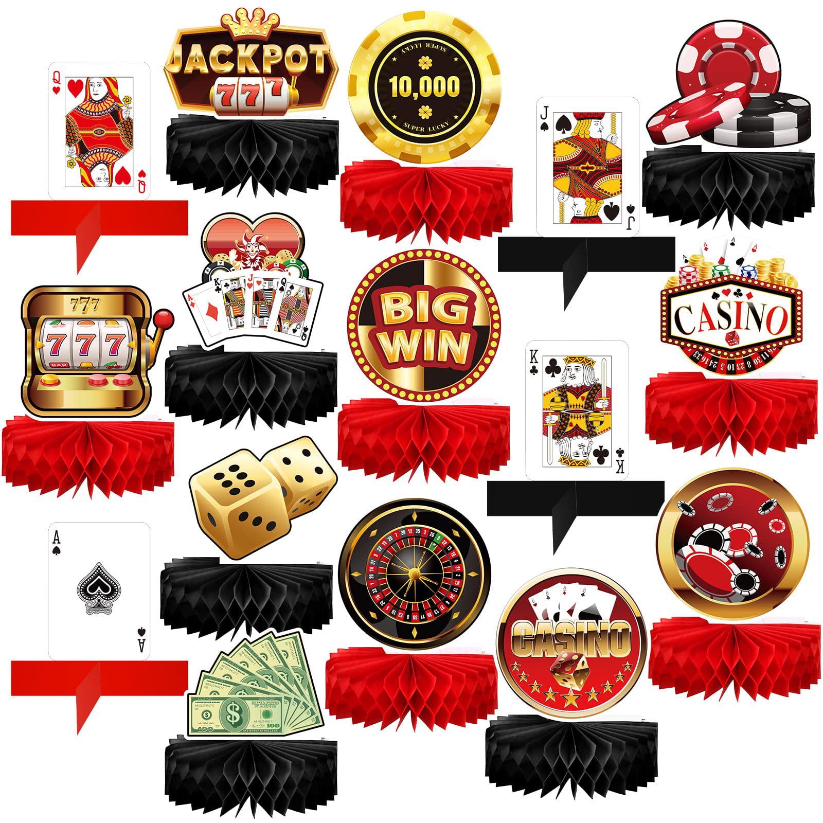 Poker Game Casino Party Decorations Playing Card Theme Party