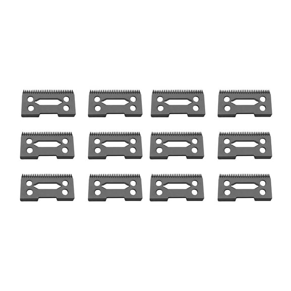 12 Pcs Ceramic Blade Ceramic Replacement Cutter ,28 Teeth Ceramic Clipper Blade Replacement Cutter 2-Hole Clipper,Black