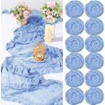 12 Pcs Cheesecloth Table Runner Bulk 13Ft Boho Gauze Table Runner