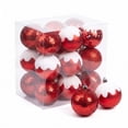 thumbnail image 1 of 12 Pcs Christmas Ball Ornaments Sequin Christmas Tree Decorations Hanging SnowBall for Xmas Tree Decor, 1 of 5