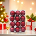 thumbnail image 1 of 12 Pcs Christmas Decoration Balls Set, Colorful Plastic Hanging Ornaments, Holiday Scene Decor, Shatterproof Design, Festive Tree Accessories, Perfect for Home & Parties, Vibrant Atmosphere, 1 of 7