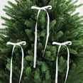 thumbnail image 1 of 12 Pcs Christmas Decrations Christmas Bow Fine Silk Ribbon Christmas Tree Pendant Festive Ambiance Decoration Pendant Christmas Ornaments DIY Gift Wedding Birthday Party Decor, 1 of 6