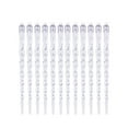 thumbnail image 1 of 12 Pcs Christmas Icicle Ornaments, Clear Shatterproof Plastic Hanging Icicles for Holiday Xmas New Year Home Decor, 1 of 5