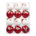 thumbnail image 1 of 12 Pcs Christmas Santa Claus Ball Ornaments 2.3 Inch Red White Decorations Plastic Xmas Hanging Decor, 1 of 7