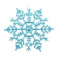 thumbnail image 1 of 12 Pcs Christmas Snowflake Ornaments Plastic Glitter Winter Snowflakes Large Snow Flakes for Hanging Christmas Tree Decorations Wedding Frozen Birthday Party Supplies Xmas Home Decor,4 Inch, 1 of 9