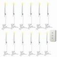 thumbnail image 1 of 12 Pcs Christmas Tree Flameless Candles with Remote, Battery Operated LED Candles Flickering Lights for Christmas Tree Home Party Decor, 1 of 7