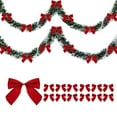 thumbnail image 1 of 12 Pcs Christmas Tree Pendant Tinsel Garlands Pull Flower Ribbon 78 Inch Wool Strips Hanging Ornaments, Suitable for Christmas Tree Window Decoration, 1 of 4
