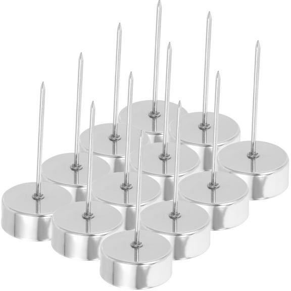 12 Pcs Christmas Tree Wax Holder Candle Decor Candlestick Party Favors Taper Holders Nail