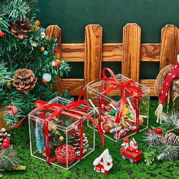 12 Pcs Clear Acrylic Boxes with Lids - Small Storage Containers for Jewelry, , Party Gifts, Home Decor