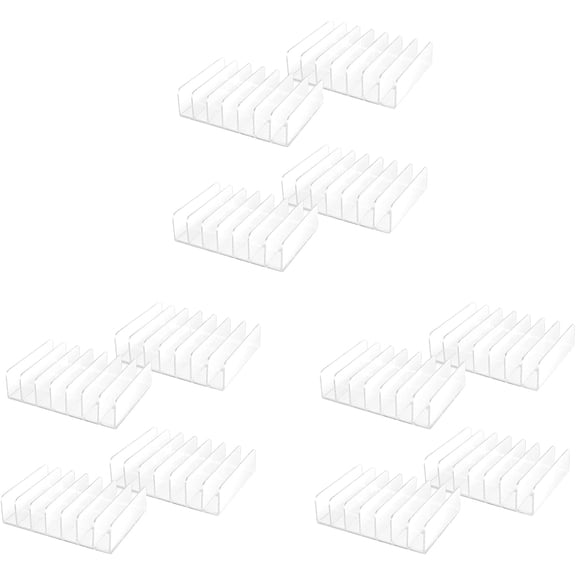 12 Pcs Clear Acrylic CD Holder with Tackable CD DVD Display Rack CD Storage Rack Organizer Stand CD Tray Holds