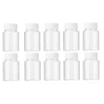 thumbnail image 1 of 12 Pcs Clear Pill Bottle with Lid, MODANU Plastic Pill Container Liquid Solid Powder Medicine, 30ml, 1 of 9