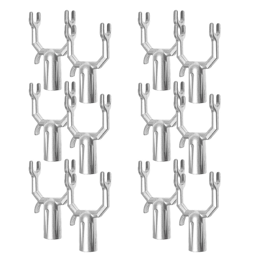 12 Pcs Clothes Hanger Support Rod Clothes Pole Connecting Fork Drying