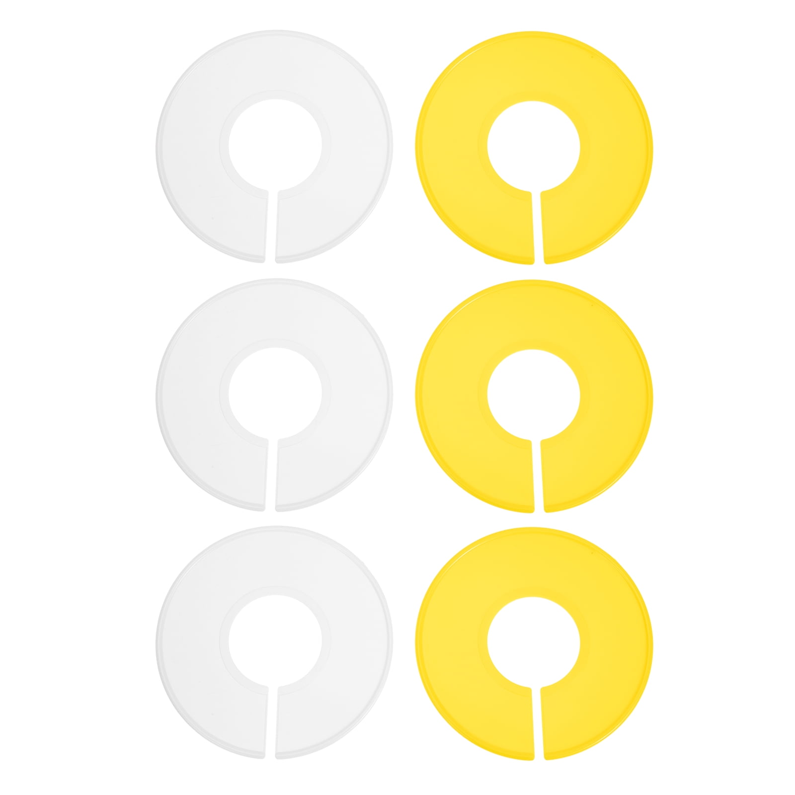 12 Pcs Clothes Size Separation Baby Hangers Rings Clothing Rack Wardrobe White Plastic Toddler