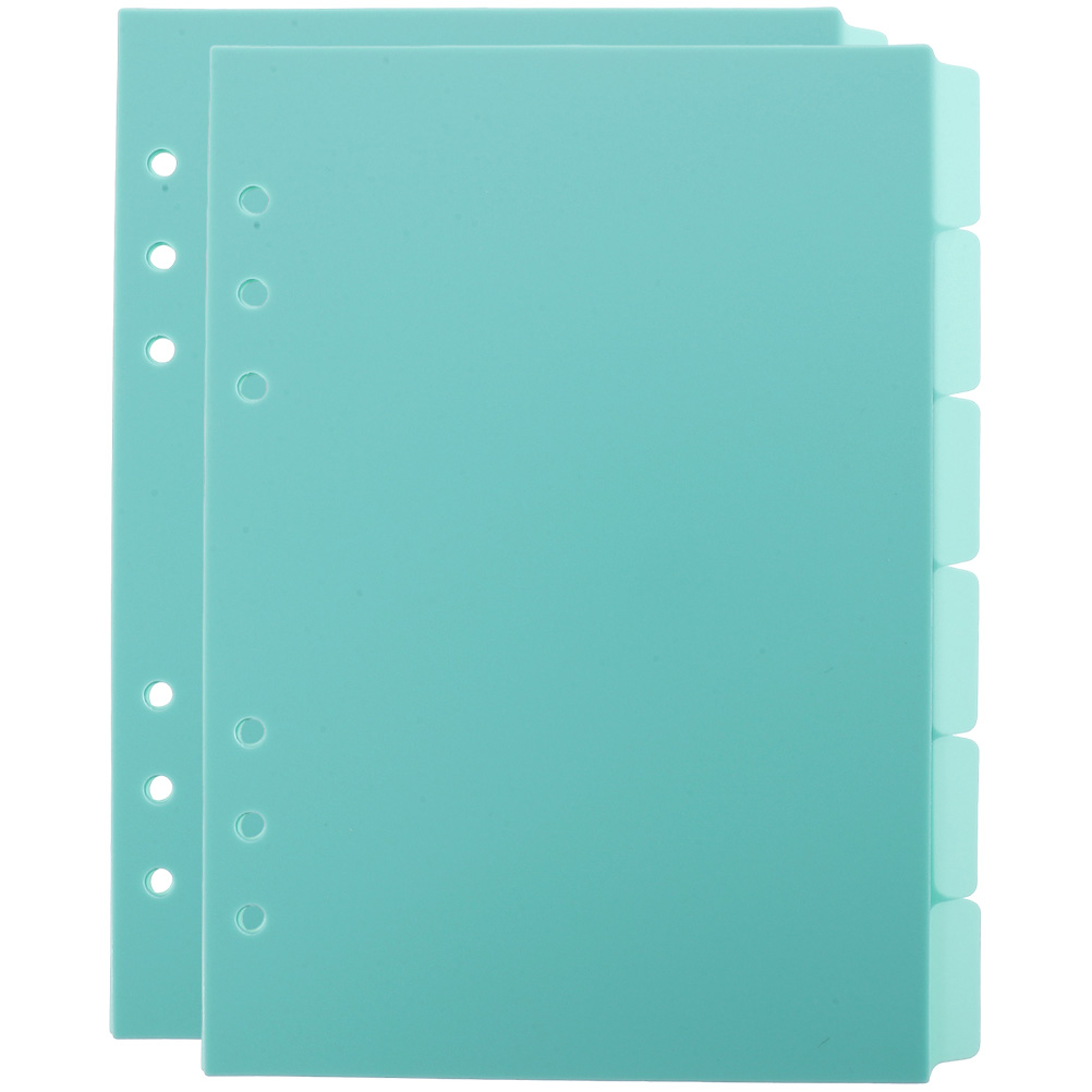 12 Pcs Color Index Looseleaf Core Separator Paper Plastic Binder