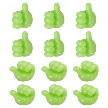 12 Pcs Cord Holders Cable Clips Nightstand Wire Organizer Desk Green
