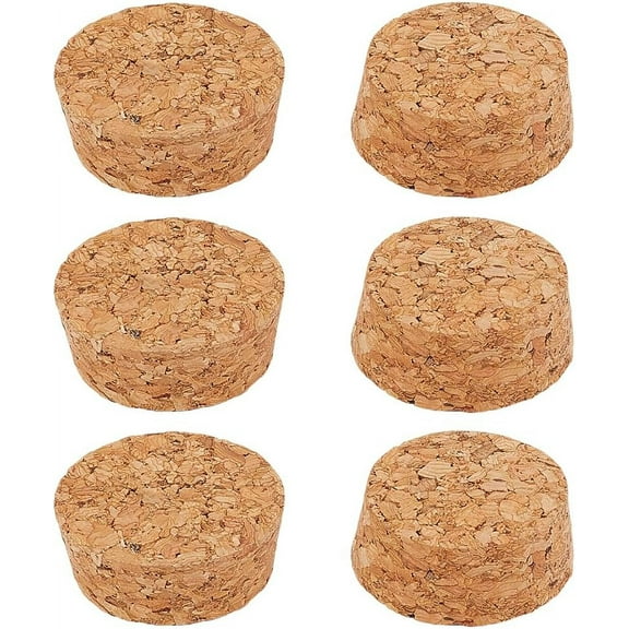 12 Pcs Cork Stoppers for Bottles 3.95-4.4x1.7cm/1.56-1.73x0.67 Inch Tapered Cork Stoppers Replacement Corks Beverage Stoppers Wine Bottle Cork Lids for Wine Making Craft Beer Bottle for DIY