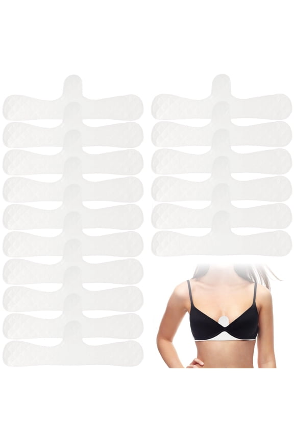 12 Pcs Cotton Nursing Pads Set, Reusable Bra Liners for Sweating Absorption Protection, Soft & Breathable Breast Pads, 18.1 Inch Comfortable Length, White Color